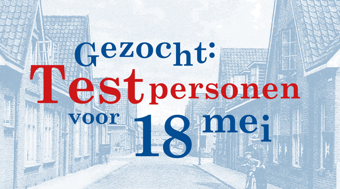 testpersonen gezocht